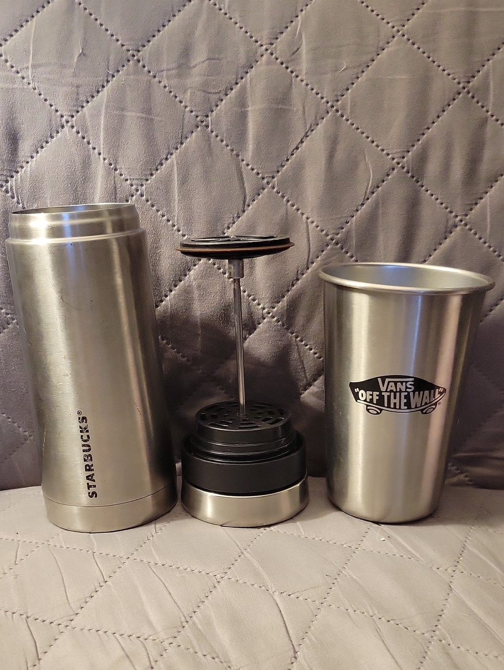 Starbucks Coffee Maker and Vans Cup